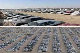 تصویری از پارکینگ عجیب در مرز شلمچه