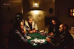 بهرام رادان و محسن کیایی در حال پوکر بازی کردن/عکس