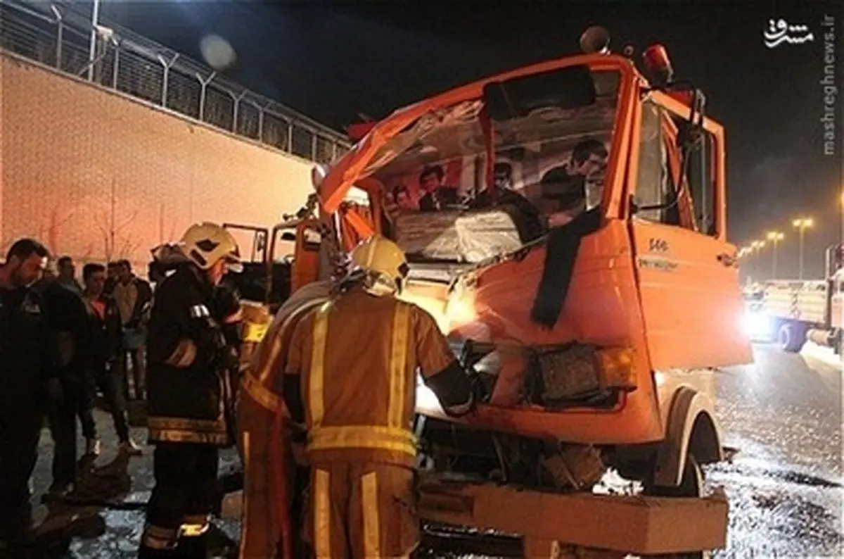 تصادف خونین ۳خاور در بزرگراه یاسینی/تصاویر