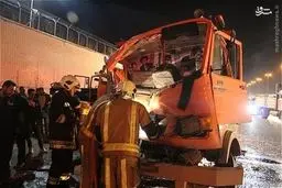 تصادف خونین ۳خاور در بزرگراه یاسینی/تصاویر