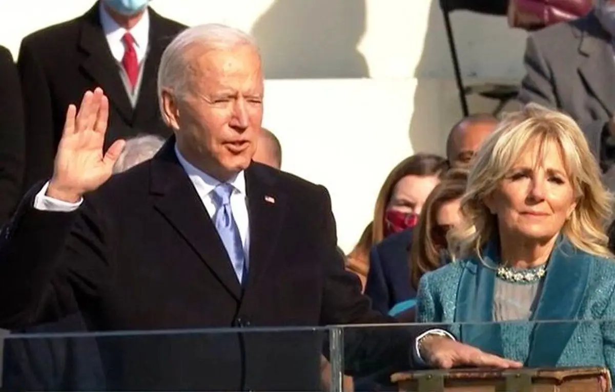 چهار کلید واژه سخنرانی تحلیف بایدن