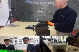 عکسی از لحظه بازشدن جعبه سیاه سانچی