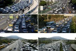 ترافیک شدید امروز تهران + عکس