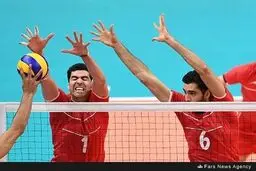 پیروزی والیبال ایران برابر مصر به روایت تصاویر