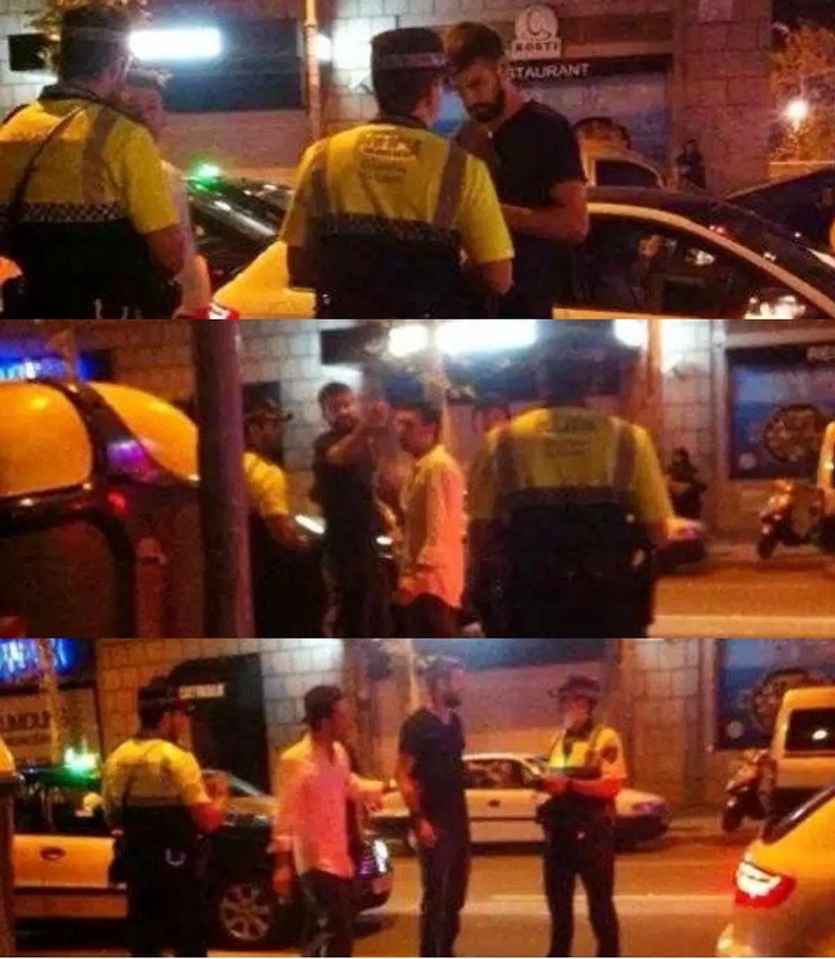 درگیری فوتبالیست مشهور با پلیس +عکس