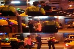 درگیری فوتبالیست مشهور با پلیس +عکس