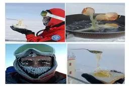 صبحانه در دمای منفی ۷۰ / عکس