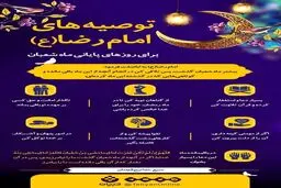 توصیه‌های امام رضا(ع) برای روزهای پایانی ماه شعبان + اینفوگرافی