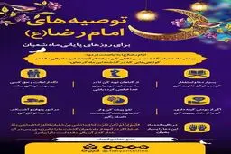 توصیه‌های امام رضا(ع) برای روزهای پایانی ماه شعبان + اینفوگرافی