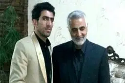 سردار سلیمانی در منزل قهرمان بازیهای پاراآسیایی اینچئون/عکس