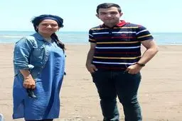 تصویری از مهناز افشار در کنار ساحل