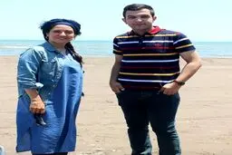 تصویری از مهناز افشار در کنار ساحل