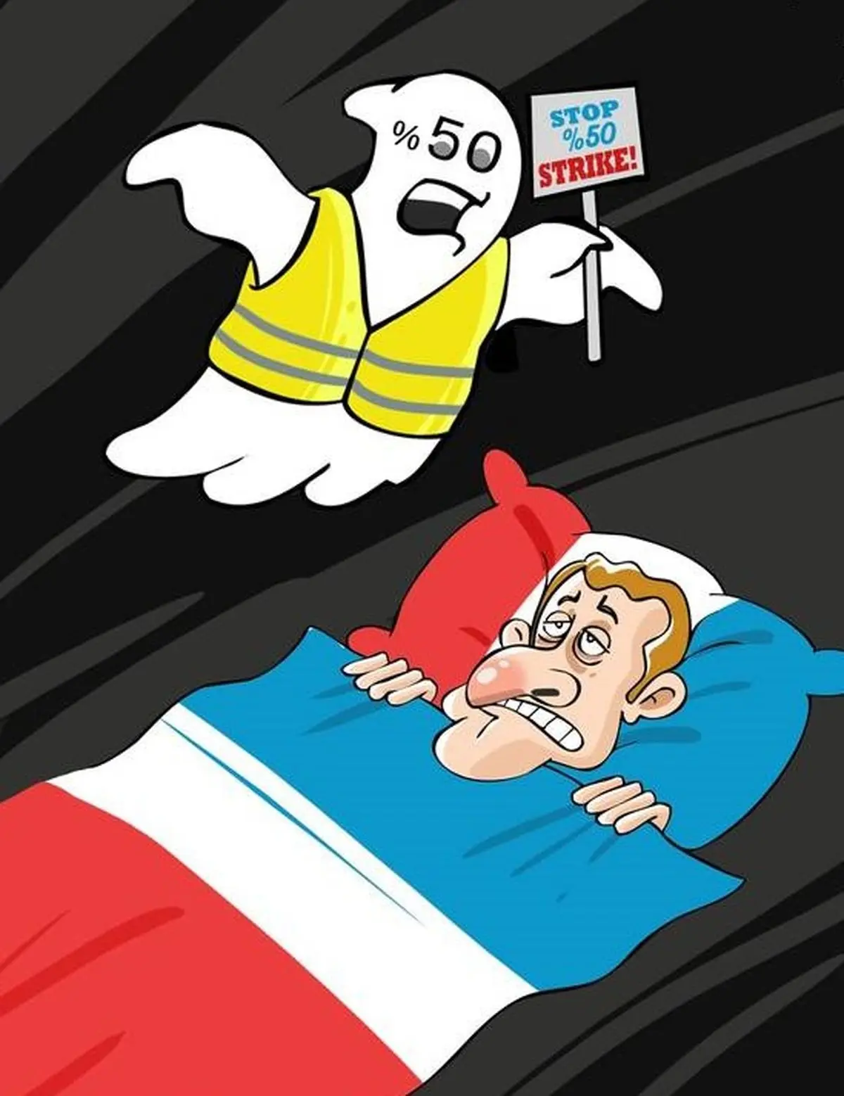 جلیقه زردها، کابوس امانوئل مکرون! / عکس