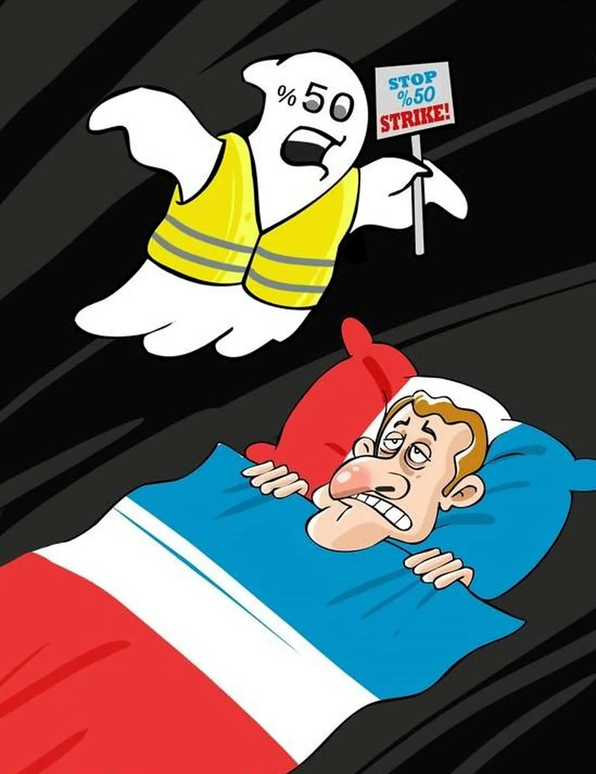 جلیقه زردها، کابوس امانوئل مکرون! / عکس