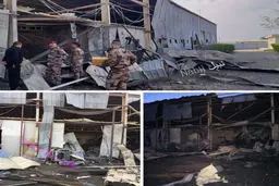 عکس / حمله راکتی دیروز به بغداد