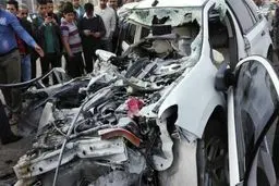 تصادف مرگبار خودرو لوکس آمریکایی در جاده انزلی/ عکس