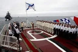 رژه جشن نیروی دریایی روسیه/تصاویر