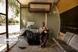 تصاویر | روزگار مردم در گرمای بی‌سابقه در اهواز