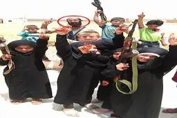 دختربچه‌های داعشی/ عکس