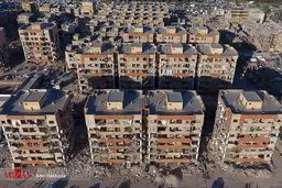 تصویری هوایی از مناطق زلزله زده سرپل ذهاب