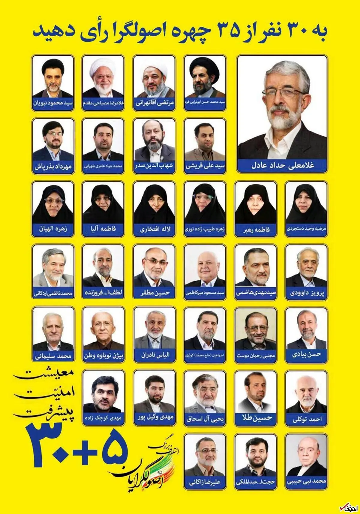 لیست حداد تغییر کرد / تندروهای لیست جان بیشتری گرفتند!