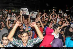 شادی مردم تهران پس از توافق هسته ای/تصاویر