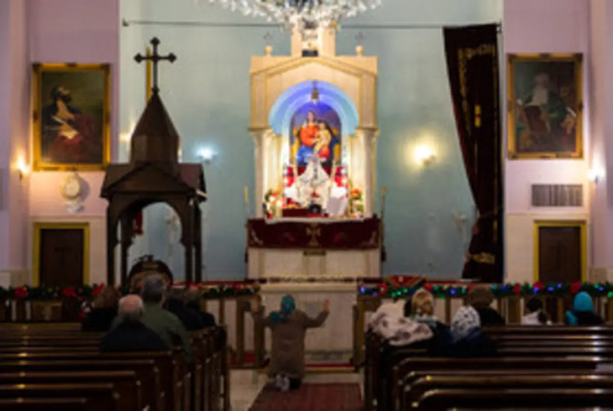 تصاویری از مراسم آغاز سال ۲۰۱۸ میلادی در کلیسای ارامنه ایران