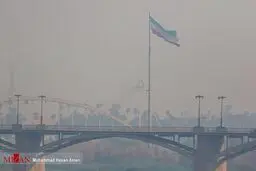 تصاویری از مشکلات جدید هوای خوزستان