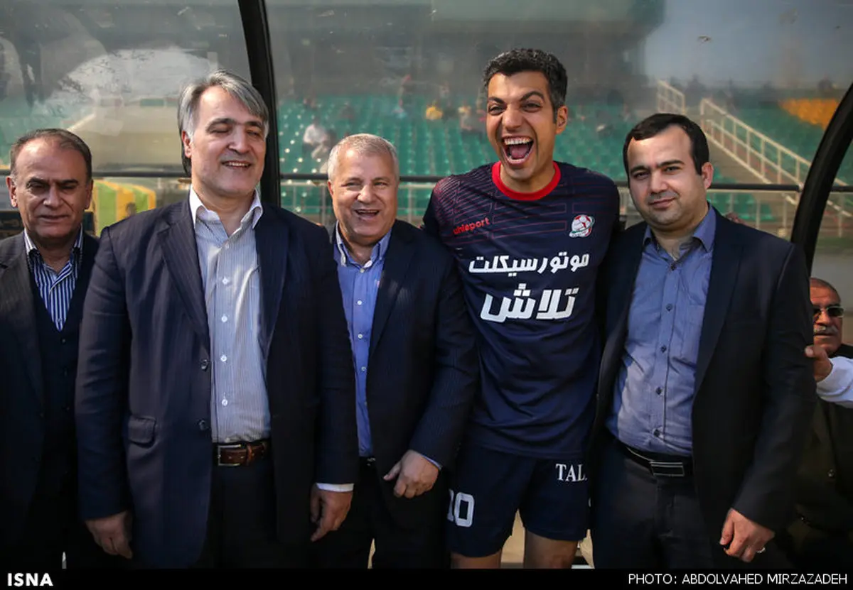 خنده جالب فردوسی‌پور در کنار علی پروین!/ عکس