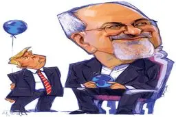 لبخند معنادار ظریف به ترامپ/عکس