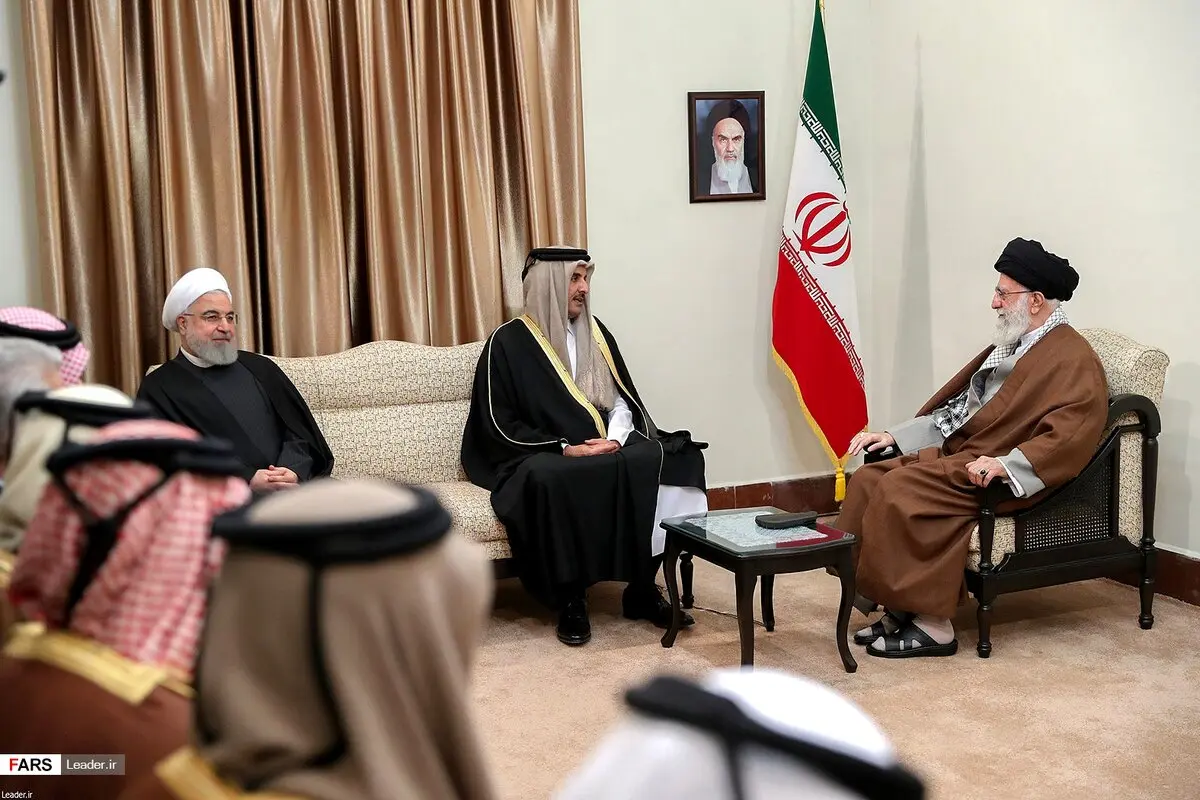 عکس / دیدار دیروز امیر قطر با رهبر معظم انقلاب اسلامی