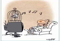 کاریکاتور/ کاربرد جدید تلویزیون!