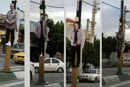 اشتباه فجیع در نصب ماکت های سردار سیلمانی و همراهانش در مازندران ! + عکس ها