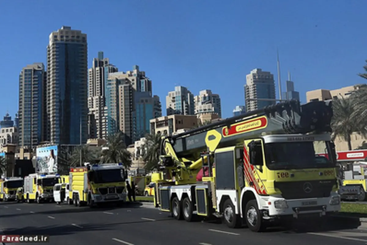 هتل دبی پس از آتش سوزی/تصاویر