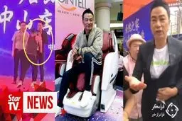 لحظه چاقو خوردن ستاره سرشناس سینما در یک مراسم + عکس