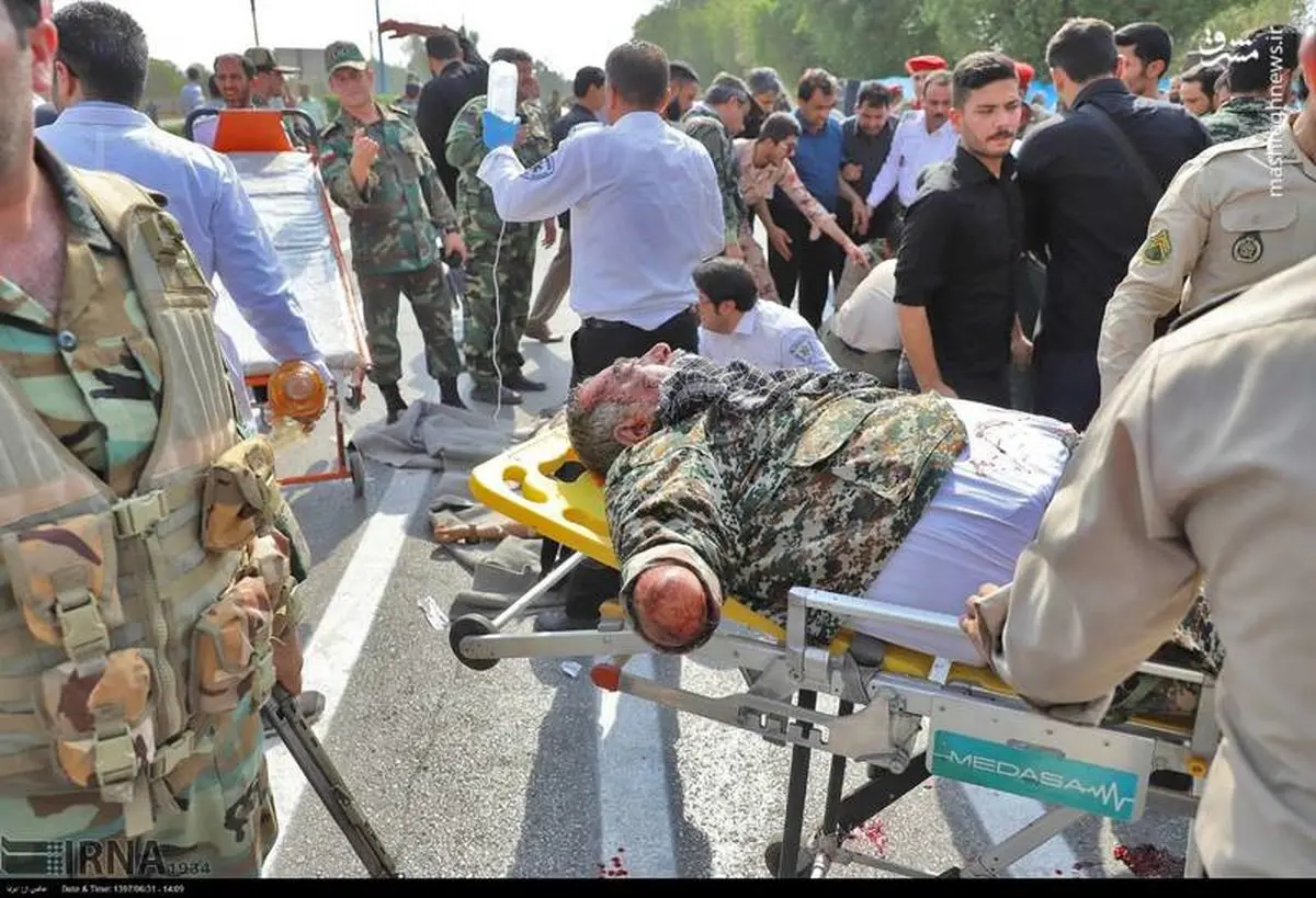 مجروحیت یک جانباز در حمله تروریستی اهواز / عکس
