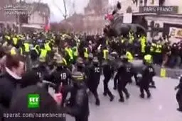 ببینید: درگیری‌های شدید میان معترضان فرانسوی و پلیس در پاریس