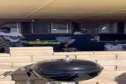 فیلم دیده نشده از لحظه واکسن زدن شهاب حسینی در آمریکا