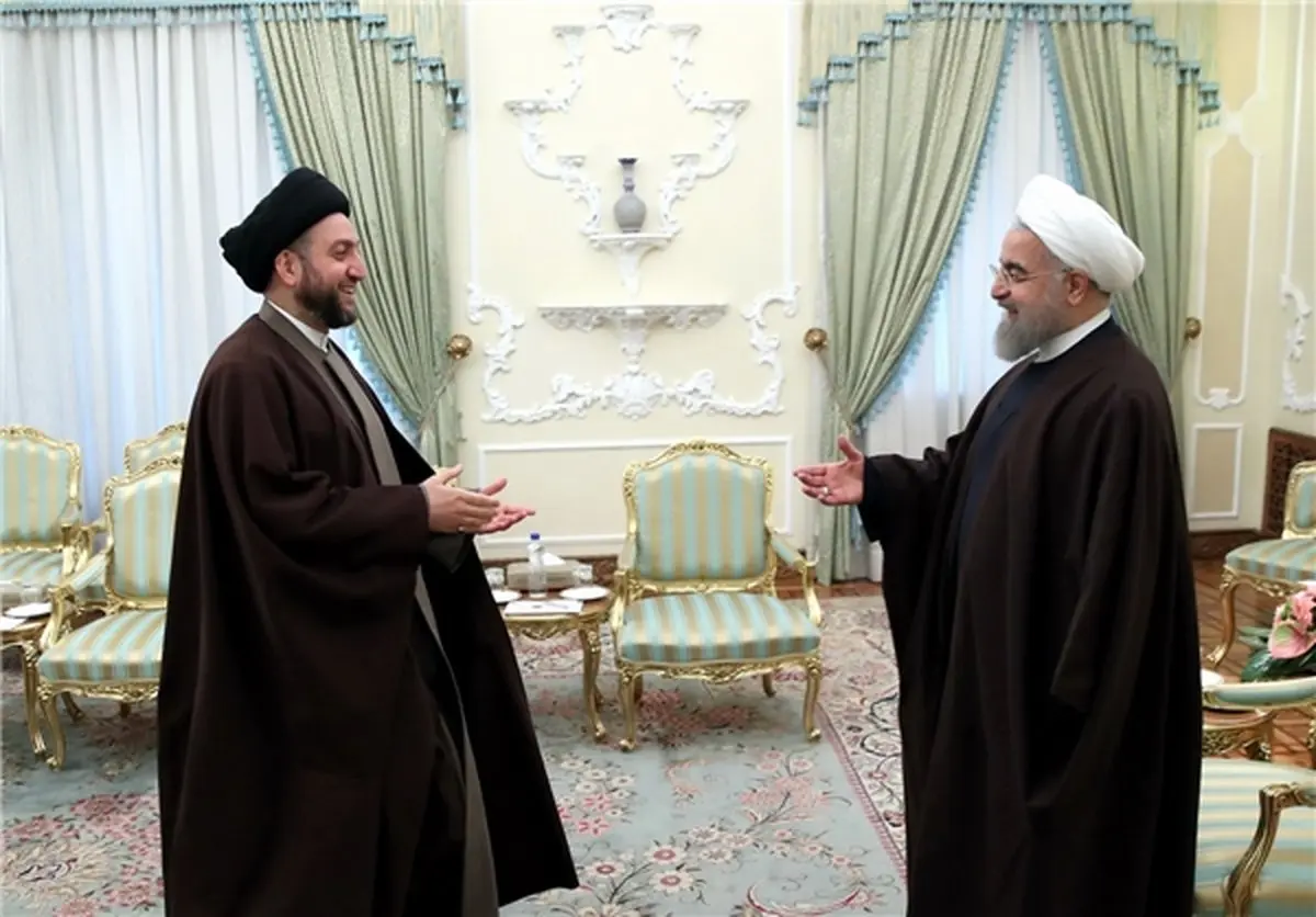 سید عمار حکیم با روحانی دیدار کرد