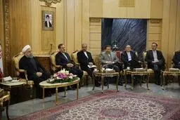 بدرقه روحانی به منظور سفر به عمان/تصاویر