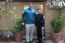 تصویری از شهرام جزایری در لباس رئال مادرید