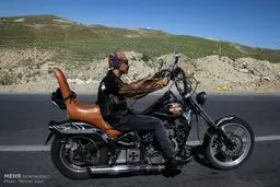 ظاهر متفاوت این موتورسواران عجیب در خیابان های تهران!/تصاویر