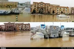 سیل در دانشگاه آزاد ارومیه/عکس