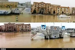 سیل در دانشگاه آزاد ارومیه/عکس
