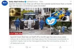 شهری که تاکنون حتی یک مورد از کروناویروس در آنجا دیده نشده + توئیتر