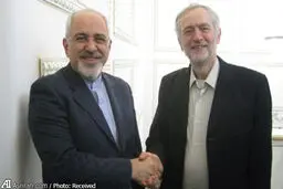جرمی کوربین و محمد جواد ظریف+عکس