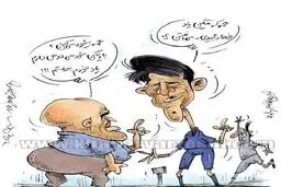 مهدی قائدی، منصوریان را یاد چه می‌اندازد؟!/عکس