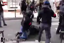 ببینید: حمله پلیس فرانسه به خبرنگارها