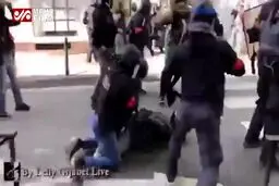 ببینید: حمله پلیس فرانسه به خبرنگارها