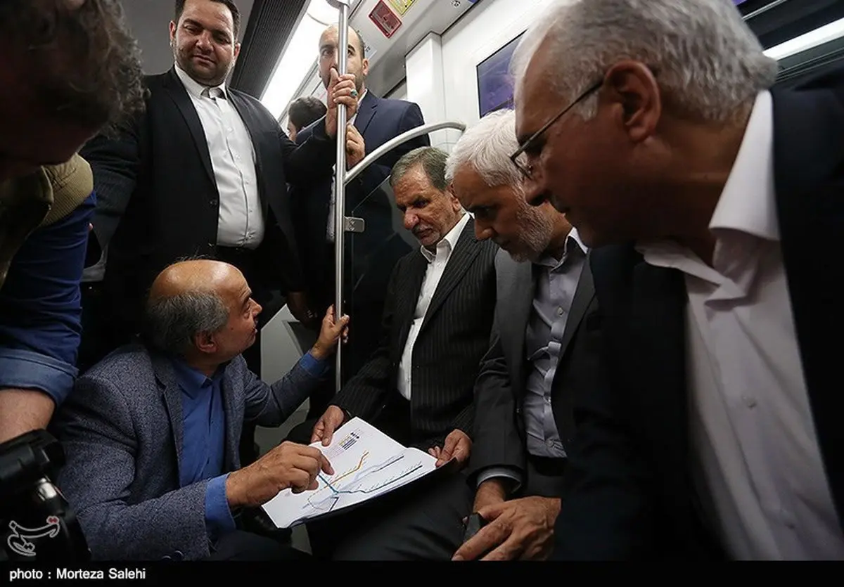 تصاویری از افتتاح فاز سوم خط یک مترو اصفهان با حضور جهانگیری